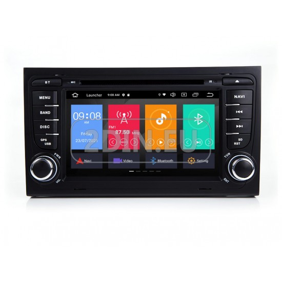 AUDI A4 - МУЛТИМЕДИЯ / Навигация Android CPU:8-CORE, RAM:2GB DVD + CARPLAY + DSP